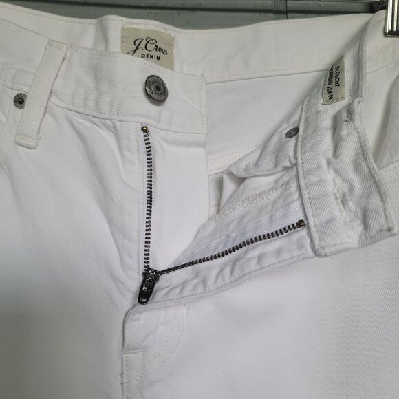 J. Crew Denim Slouchy Boyfriend White Jeans. Size 28 - Picture 7 of 11